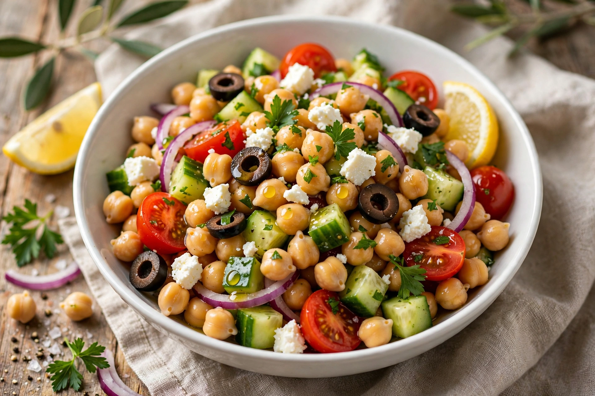 mediterranean chickpea salad